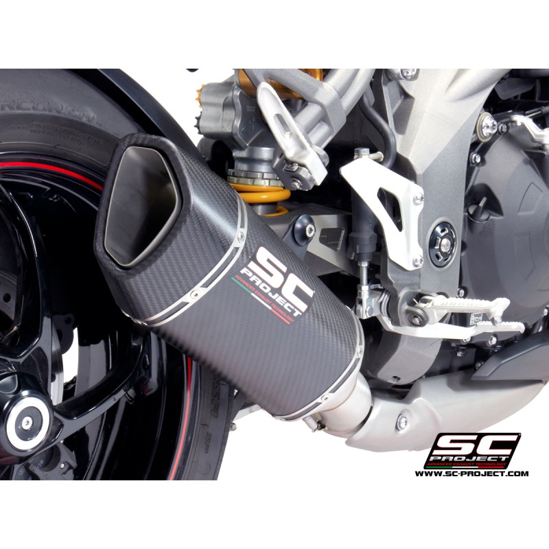 Uitlaatdemper SC1-R carbon Triumph Speed Triple 1050-S-R (18-20)