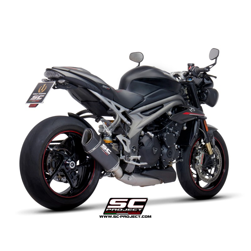 Uitlaatdemper SC1-R carbon Triumph Speed Triple 1050-S-R (18-20)