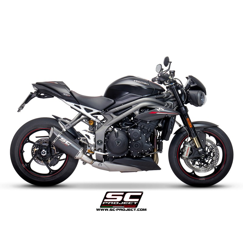 Uitlaatdemper SC1-R carbon Triumph Speed Triple 1050-S-R (18-20)