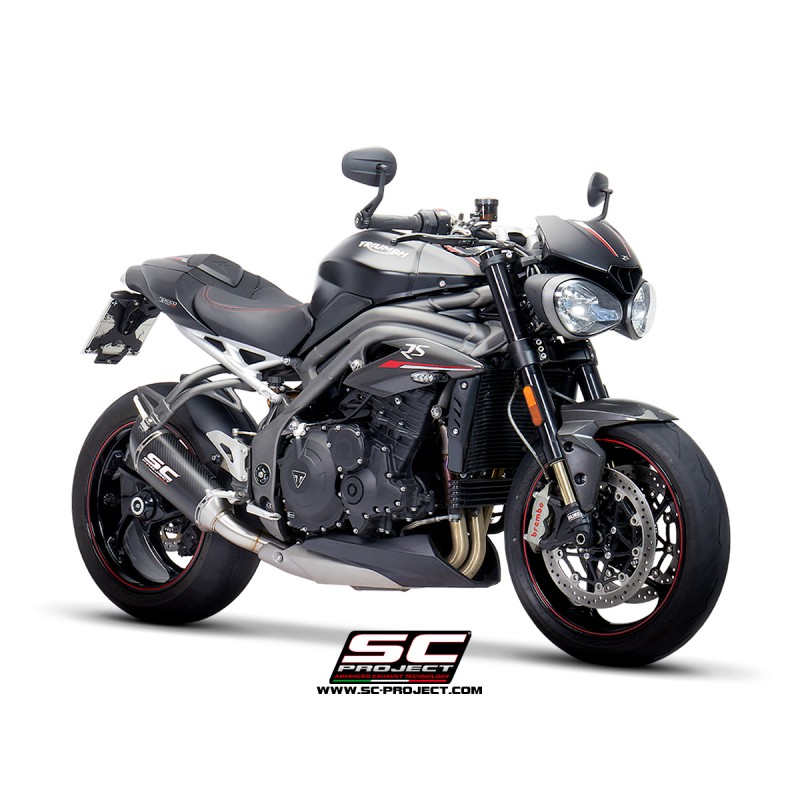 Uitlaatdemper SC1-R carbon Triumph Speed Triple 1050-S-R (18-20)