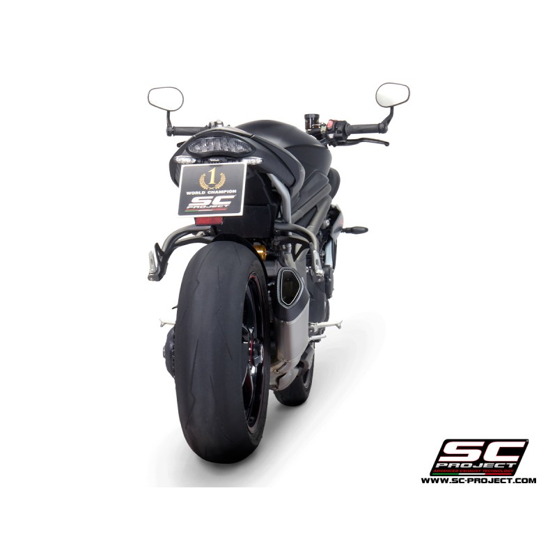 Uitlaatdemper SC1-R titanium Triumph Speed Triple 1050-S-R (18-20)