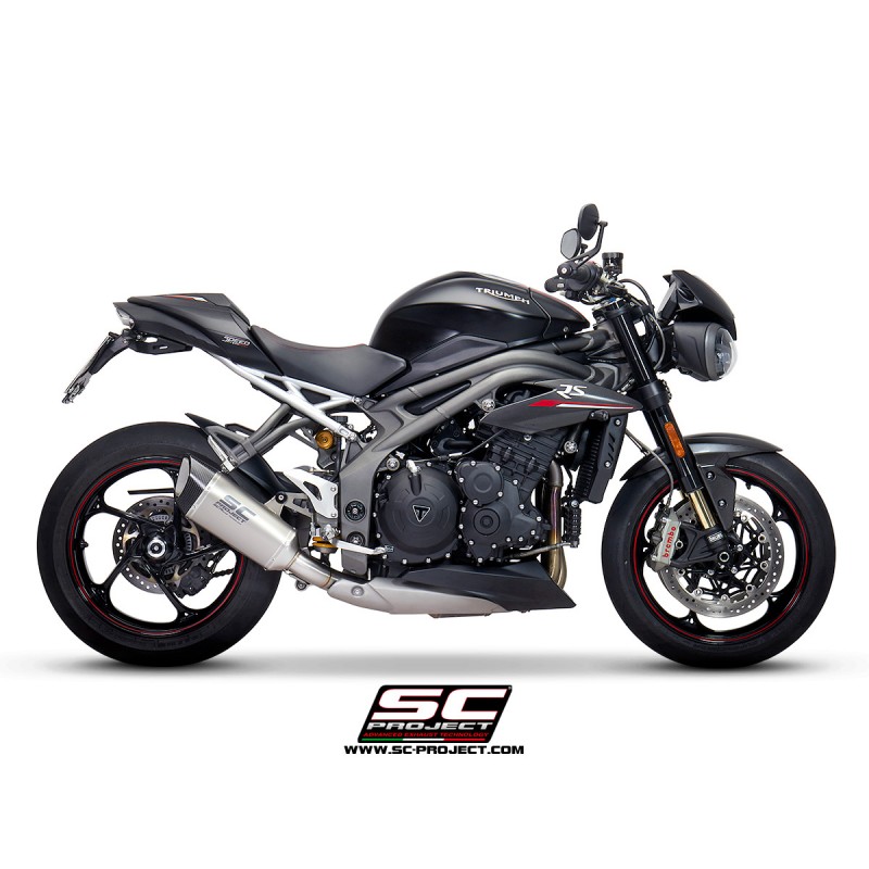 Uitlaatdemper SC1-R titanium Triumph Speed Triple 1050-S-R (18-20)