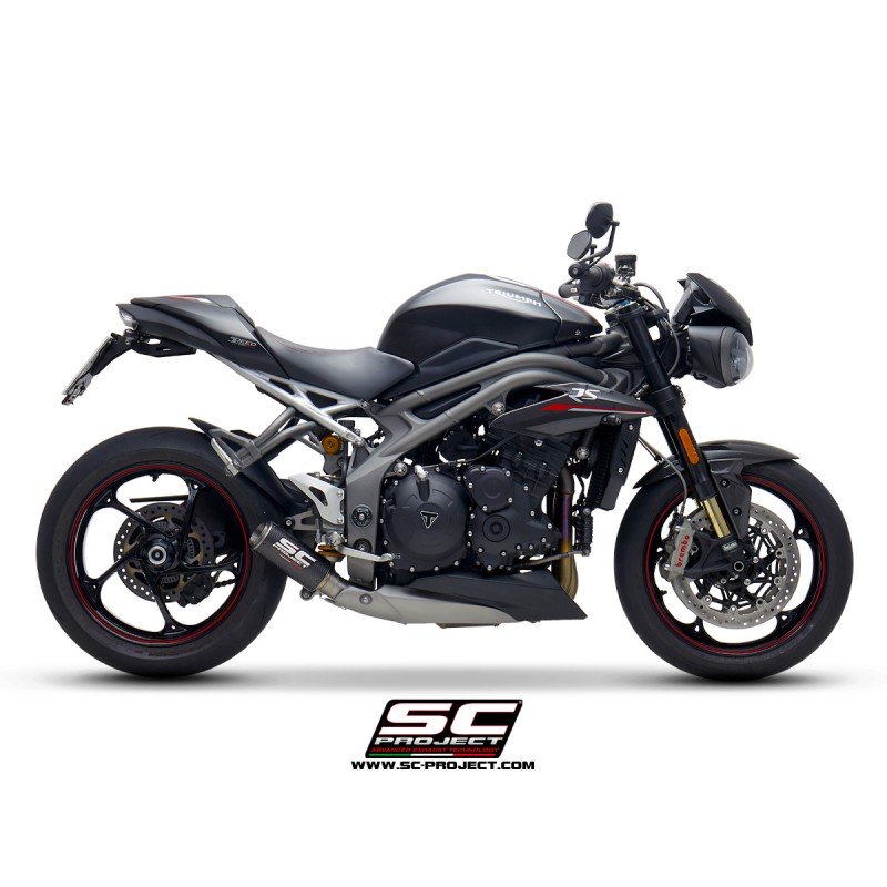 Uitlaatdemper CR-T carbon Triumph Speed Triple 1050-S-R (18-20)