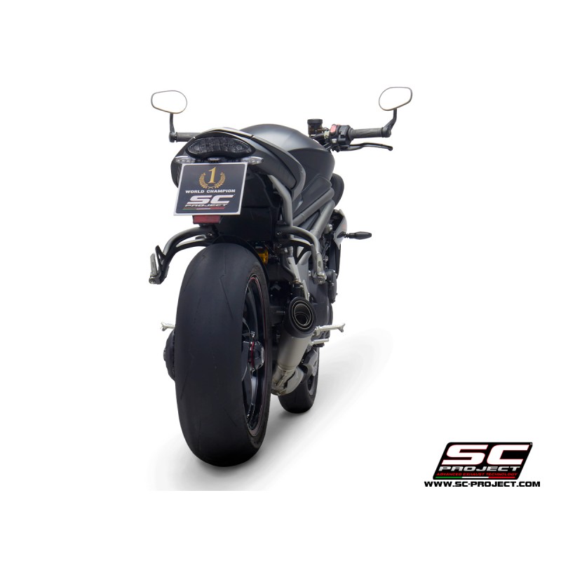 Uitlaatdemper S1 titanium Triumph Speed Triple 1050-S-R (18-20)