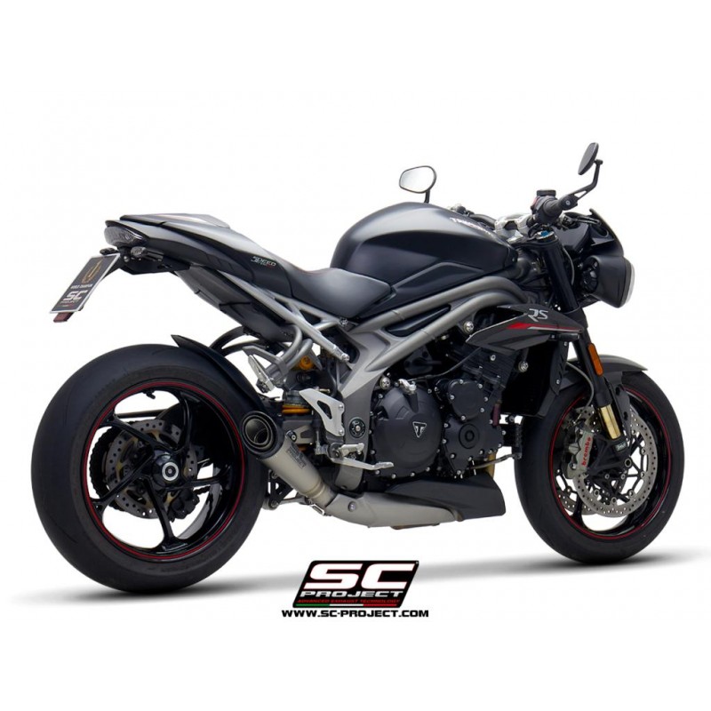 Uitlaatdemper S1 titanium Triumph Speed Triple 1050-S-R (18-20)