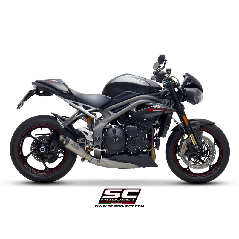 Uitlaatdemper S1 titanium Triumph Speed Triple 1050-S-R (18-20)