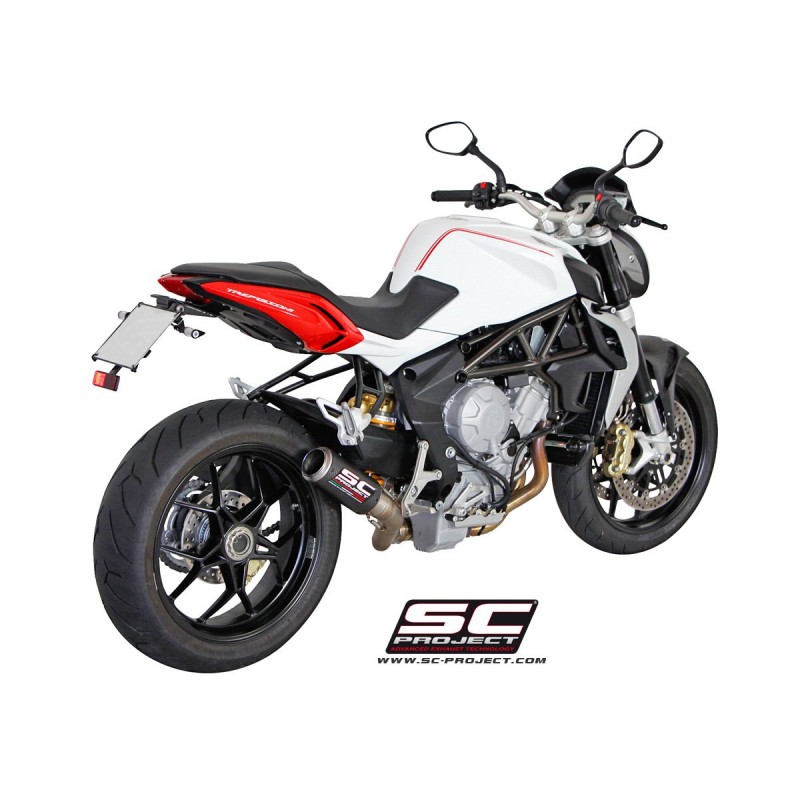 Uitlaatdemper CR-T titanium MV Agusta Brutale 675-800 (11-15)