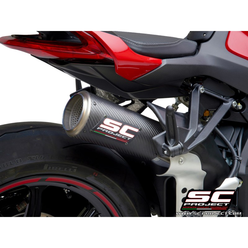 Uitlaatdemper CR-T-M2 carbon MV Agusta Brutale 1000RR-Serie Oro (19-21)