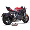 Uitlaatdemper CR-T-M2 carbon MV Agusta Brutale 1000RR-Serie Oro (19-21)