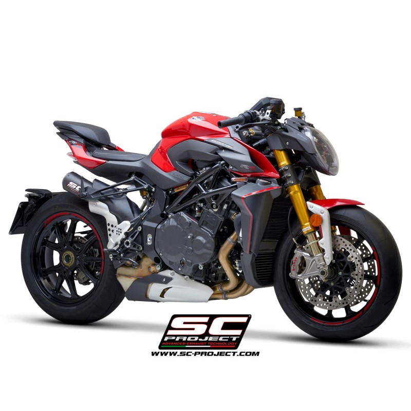 Uitlaatdemper CR-T-M2 carbon MV Agusta Brutale 1000RR-Serie Oro (19-21)