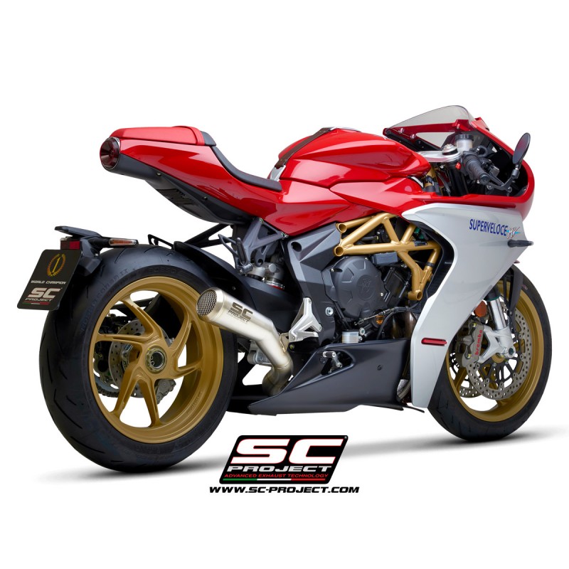 Uitlaatdemper Conical 70S RVS MV Agusta Superveloce 800 (19-21)