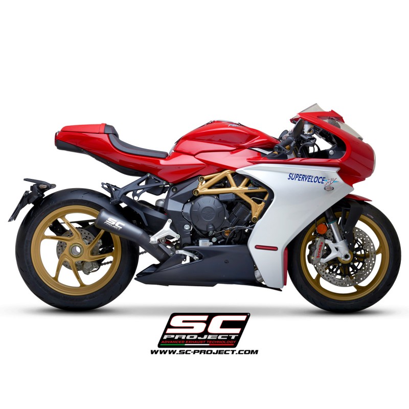 Uitlaatdemper Conical 70S zwart MV Agusta Superveloce 800 (19-21)