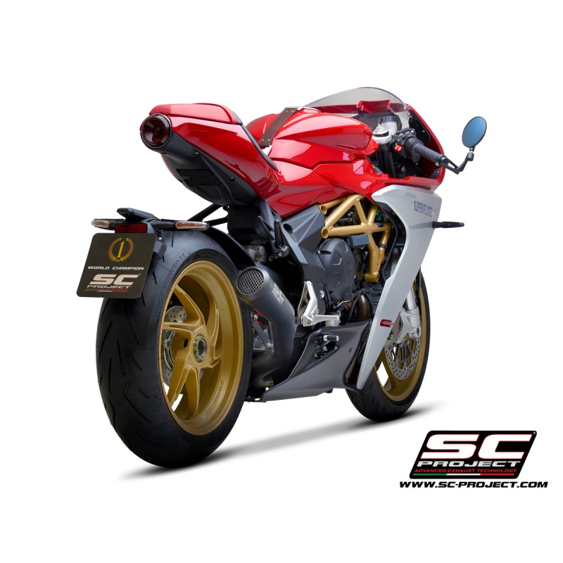 Uitlaatdemper Conical 70S zwart MV Agusta Superveloce 800 (19-21)