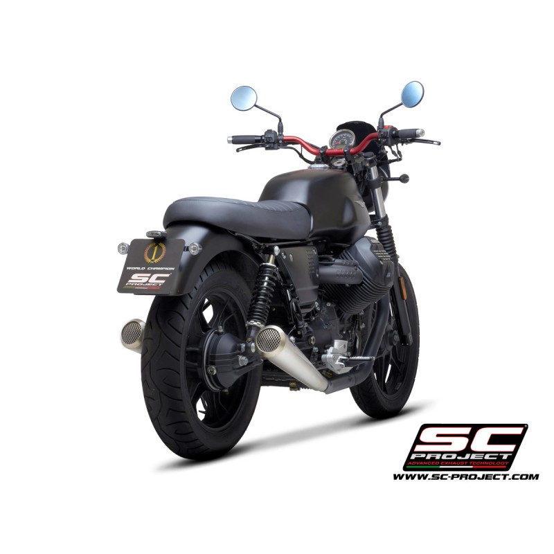 Uitlaatdempers Conical RVS Moto Guzzi V7 III (17-20)