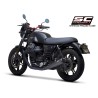 Uitlaatdempers Conical zwart Moto Guzzi V7 III (17-20)