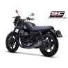 Uitlaatdempers Conical 70S zwart Moto Guzzi V7 III (17-20)