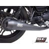 Uitlaatdempers Conical racer zwart Moto Guzzi V7 III (17-20)