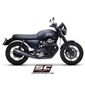 Uitlaatdempers Conical racer zwart Moto Guzzi V7 III (17-20)