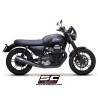 Uitlaatdempers Conical racer zwart Moto Guzzi V7 III (17-20)