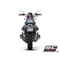 Uitlaatdempers Conical racer zwart Moto Guzzi V7 III (17-20)