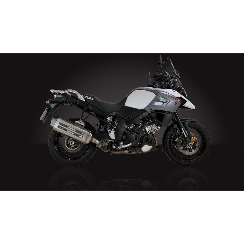 Uitlaatdemper MXT zilver/zwart | Suzuki DL1000 V-Strom