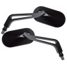 Mirror alloy Oval chrome (L/R)