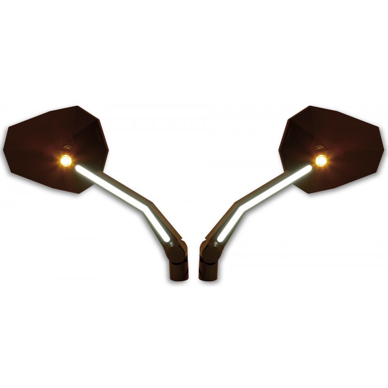 Mirrors Stealth-X4 with LED indicators/position lights