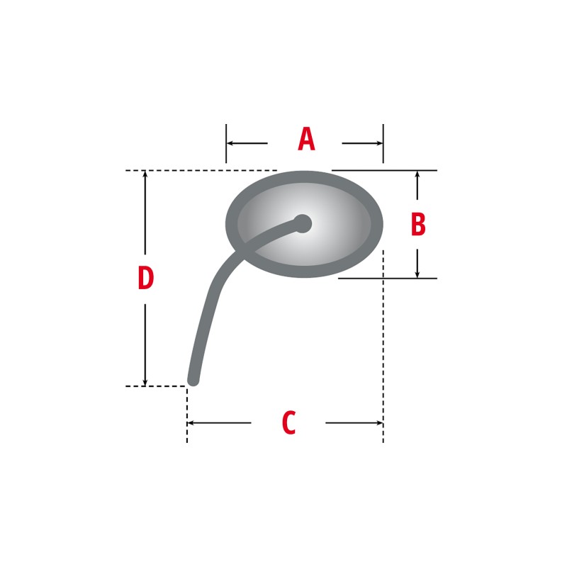 KM-Parts Spiegel rond