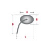 KM-Parts Mirror round