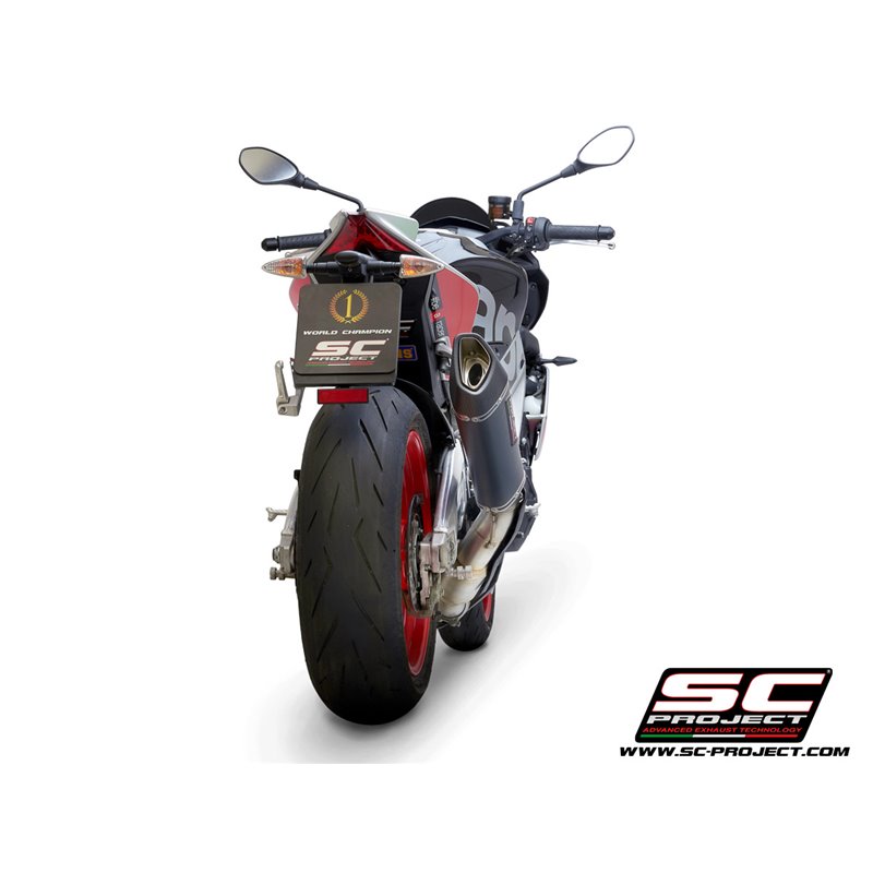 Uitlaat SC1-R carbon Aprilia Tuono V4