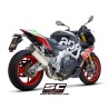Uitlaat SC1-R titanium Aprilia Tuono V4