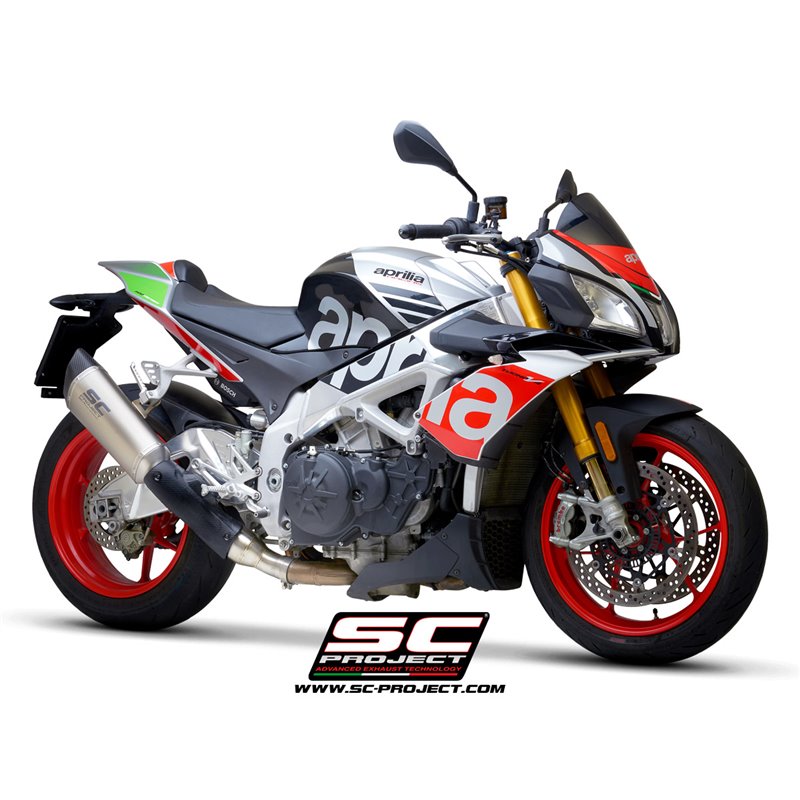 Uitlaat SC1-R titanium Aprilia Tuono V4