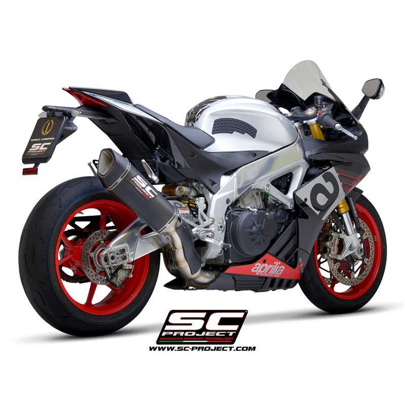 Uitlaat SC1-R carbon Aprilia RSV4