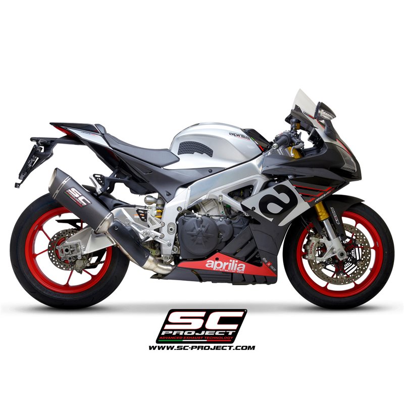 Uitlaat SC1-R carbon Aprilia RSV4