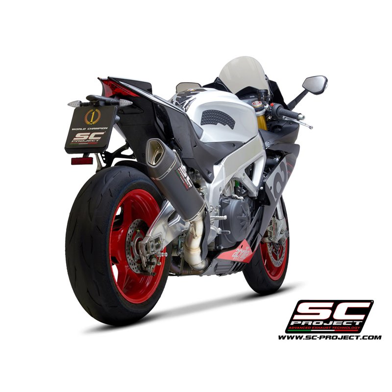 Uitlaat SC1-R carbon Aprilia RSV4