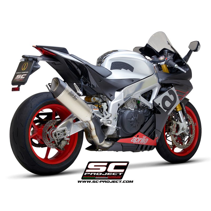 Uitlaat SC1-R titanium Aprilia RSV4