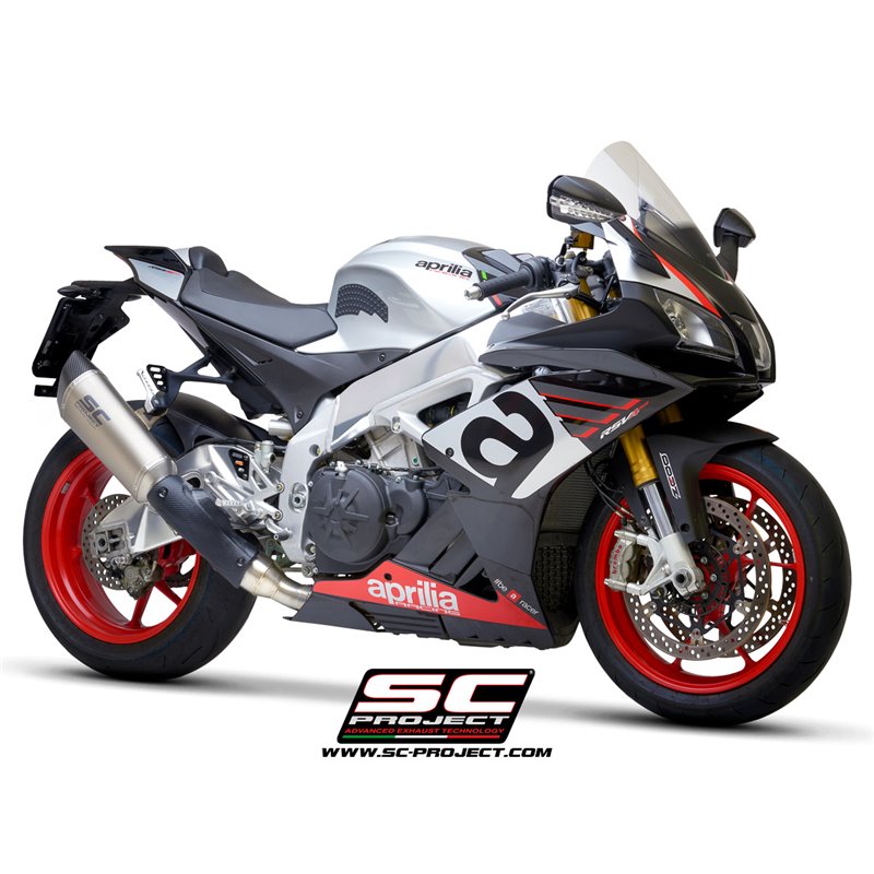 Uitlaat SC1-R titanium Aprilia RSV4