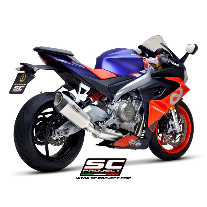 Uitlaatsysteem 2-1 SC1-R Titanium Aprilia RS660/Tuono