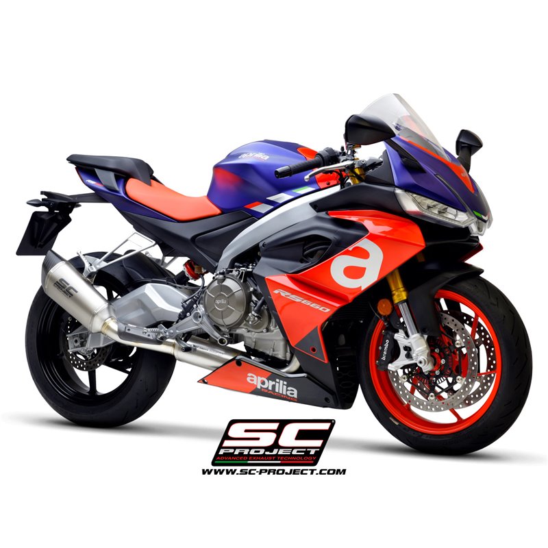 Uitlaatsysteem 2-1 SC1-R Titanium Aprilia RS660/Tuono