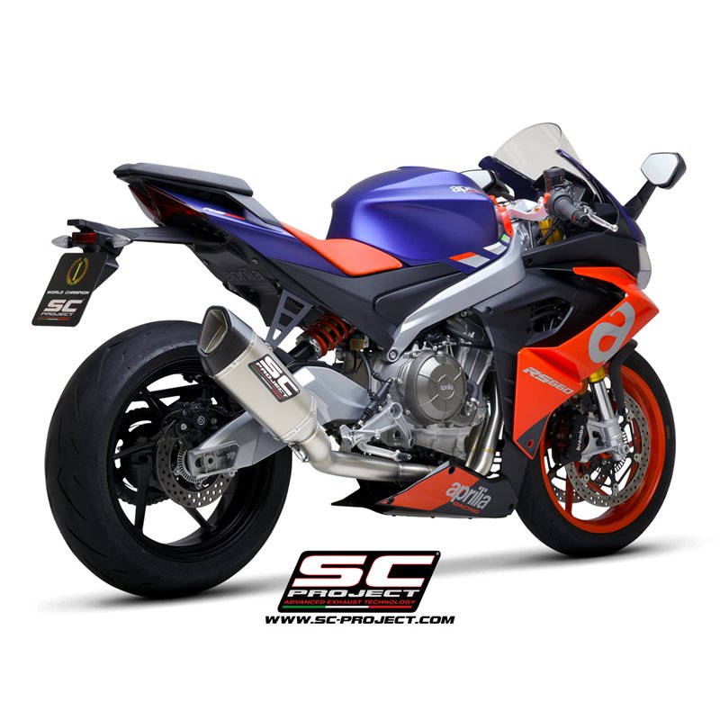 Uitlaatsysteem 2-1 SC1-R “Trofeo” Titanium Aprilia RS660/Tuono