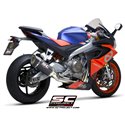 Uitlaatsysteem RVS 2-1 SC1-R carbon Aprilia RS660/Tuono