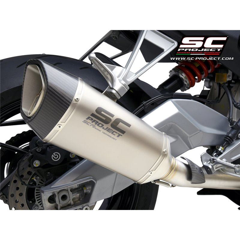 Uitlaatsysteem RVS 2-1 SC1-R Titanium Aprilia RS660/Tuono