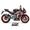 Uitlaatsysteem RVS 2-1 SC1-R carbon Aprilia RS660/Tuono