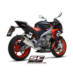 Uitlaatsysteem RVS 2-1 SC1-R Titanium Aprilia RS660/Tuono