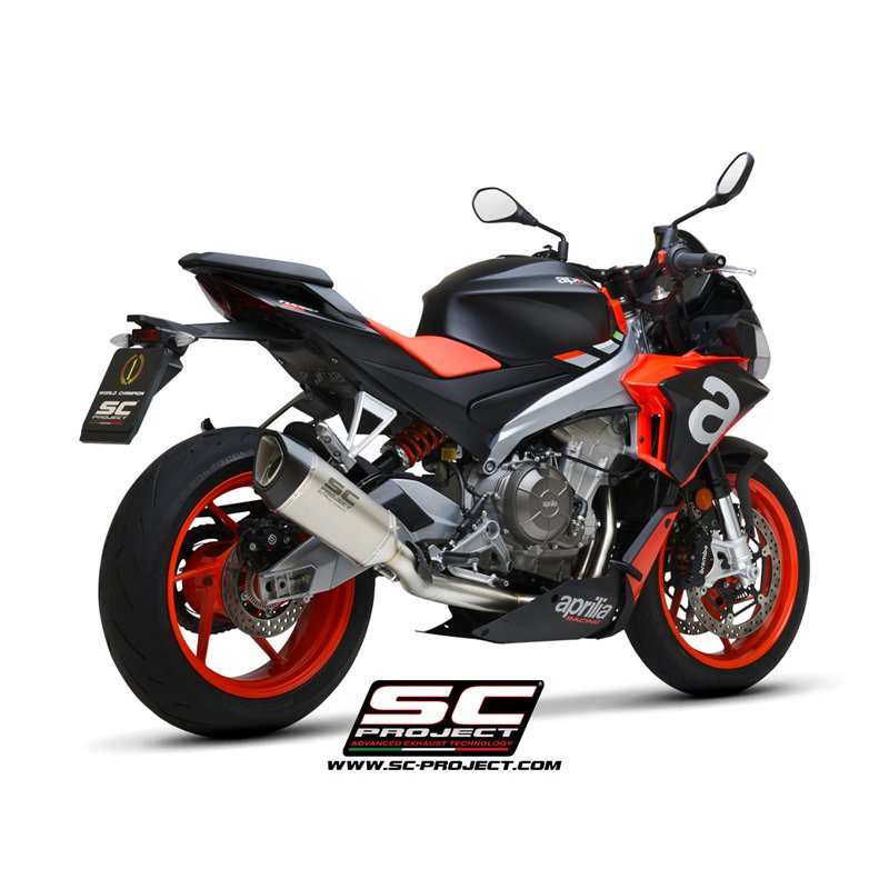 Uitlaatsysteem RVS 2-1 SC1-R Titanium Aprilia RS660/Tuono