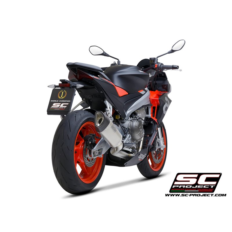 Uitlaatsysteem RVS 2-1 SC1-R Titanium Aprilia RS660/Tuono