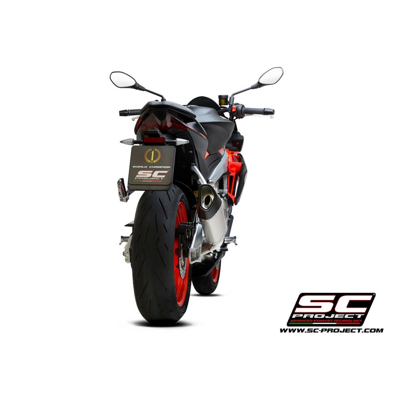 Uitlaatsysteem RVS 2-1 SC1-R Titanium Aprilia RS660/Tuono