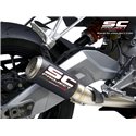 Uitlaatsysteem RVS 2-1 CR-T carbon Aprilia RS660/Tuono