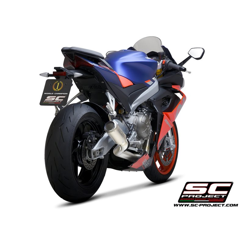 Uitlaatsysteem RVS 2-1 CR-T Titanium Aprilia RS660/Tuono