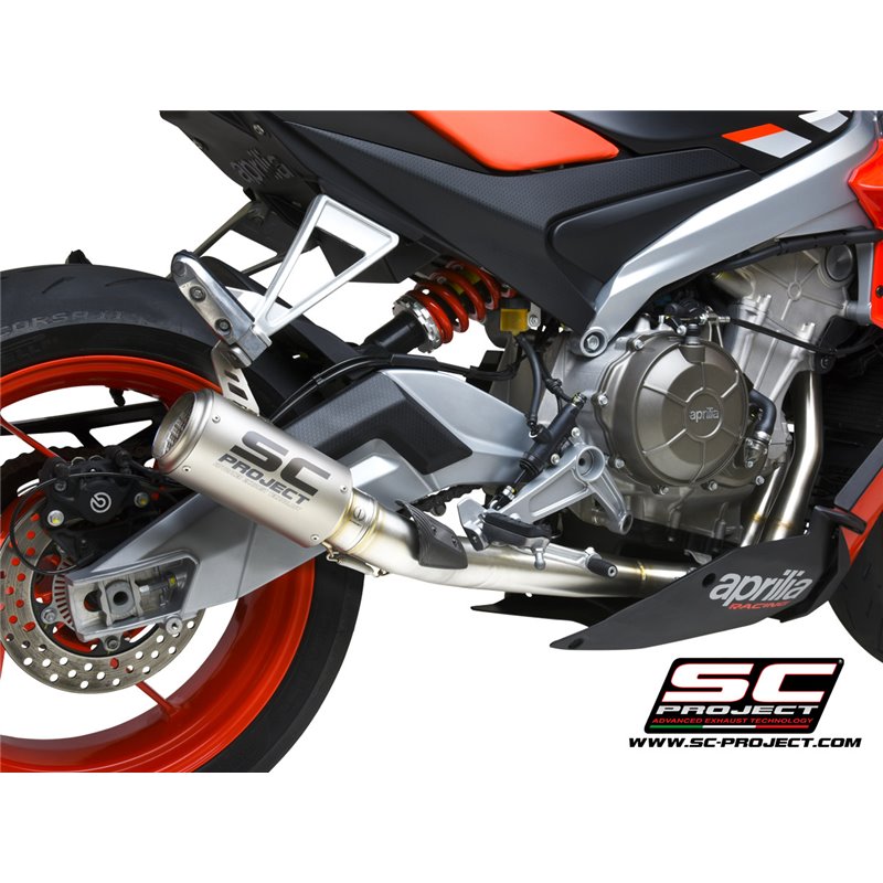 Uitlaatsysteem RVS 2-1 CR-T Titanium Aprilia RS660/Tuono